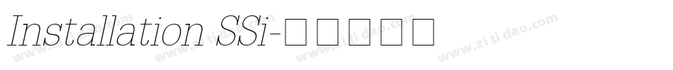 Installation SSi字体转换